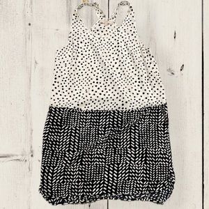 Black and white mixed media Loft dress SALE